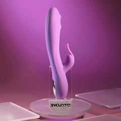 Evolved BEAD THE WAY - Pink 23.2 cm USB Rechargeable Rabbit Vibrator - Mr and Mrs D's