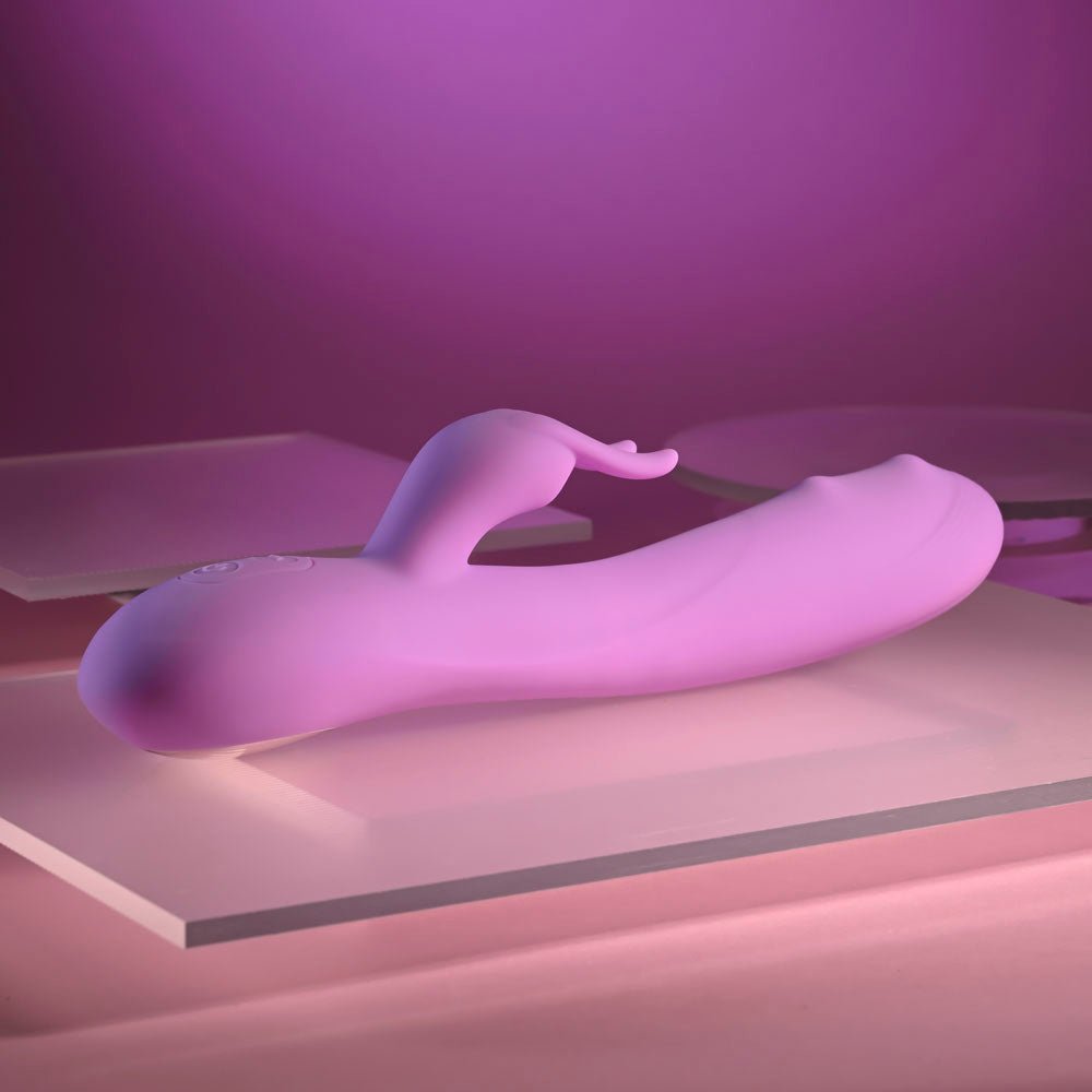 Evolved BEAD THE WAY - Pink 23.2 cm USB Rechargeable Rabbit Vibrator - Mr and Mrs D's