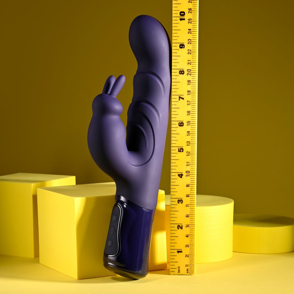 Evolved BIG DEAL - Purple 25.7 cm USB Rechargeable Rabbit Vibrator - Mr and Mrs D's