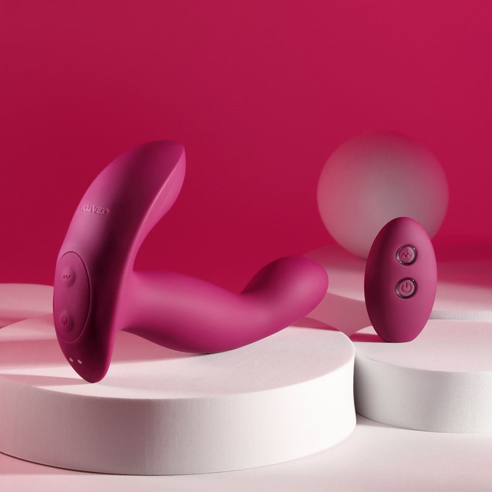 Evolved COME ON OVER - Burgundy Red 15.9 cm USB Rechargeable Vibrator with Wireless Remote - VIBRATORS - Mr and Mrs D's