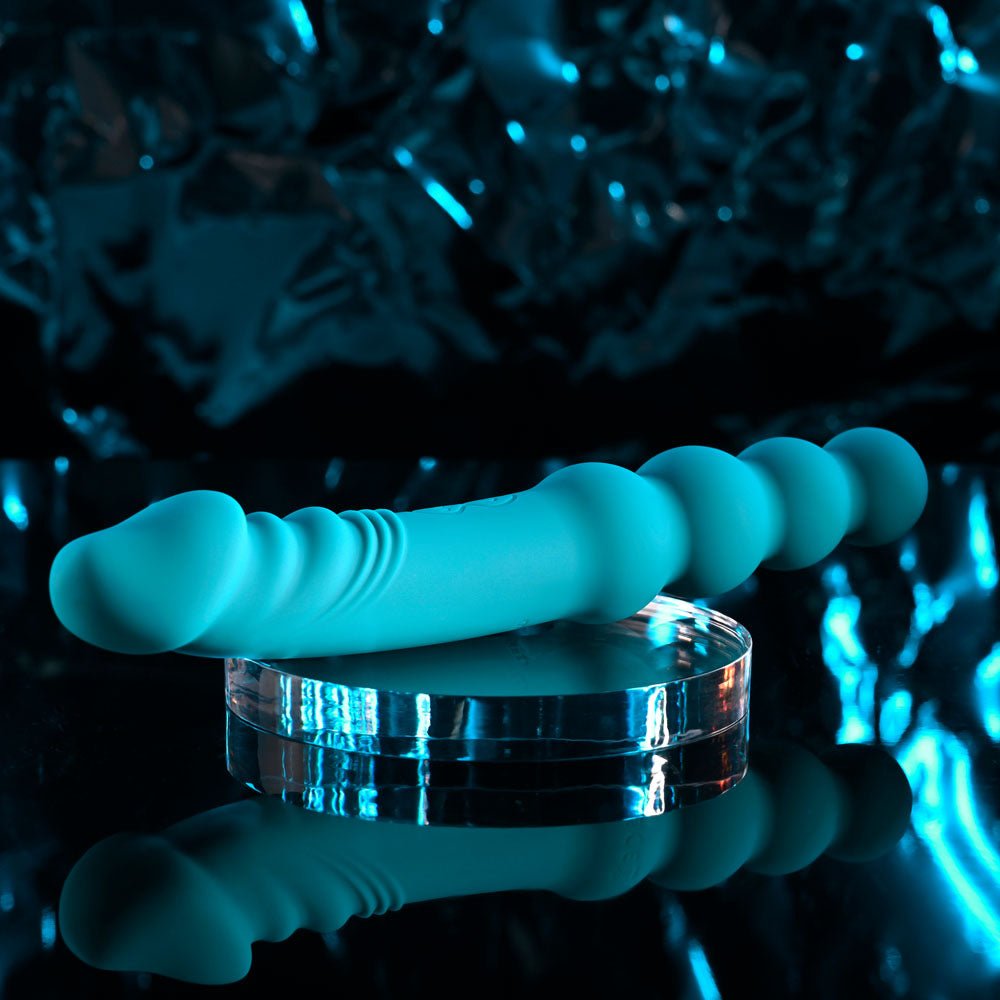 Evolved FLIP FLOP - Blue 23.1 cm USB Rechargeable Dual Ended Vibrator - VIBRATORS - Mr and Mrs D's