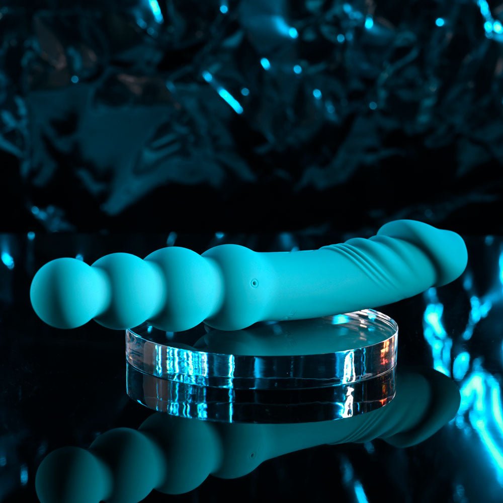 Evolved FLIP FLOP - Blue 23.1 cm USB Rechargeable Dual Ended Vibrator - VIBRATORS - Mr and Mrs D's