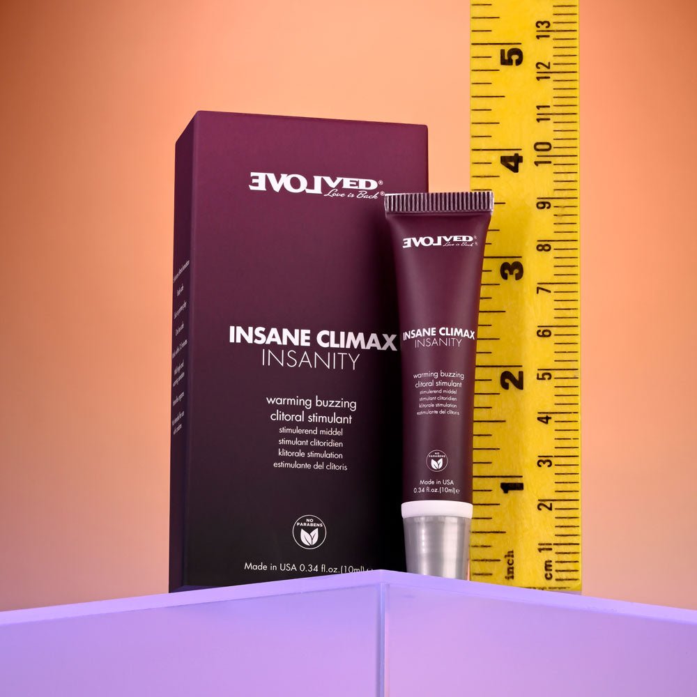 Evolved INSANE CLIMAX - INSANITY - Warming Buzzing Clitoral Stimulation Gel - 10 ml - ENHANCERS - Mr and Mrs D's