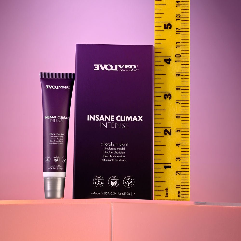 Evolved INSANE CLIMAX - INTENSE - Clitoral Stimulation Gel - 10 ml Tube - ENHANCERS - Mr and Mrs D's