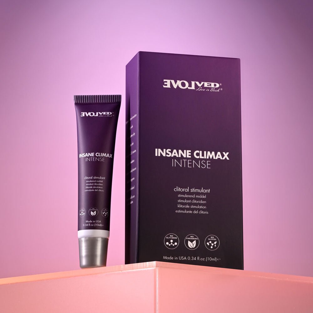 Evolved INSANE CLIMAX - INTENSE - Clitoral Stimulation Gel - 10 ml Tube - ENHANCERS - Mr and Mrs D's