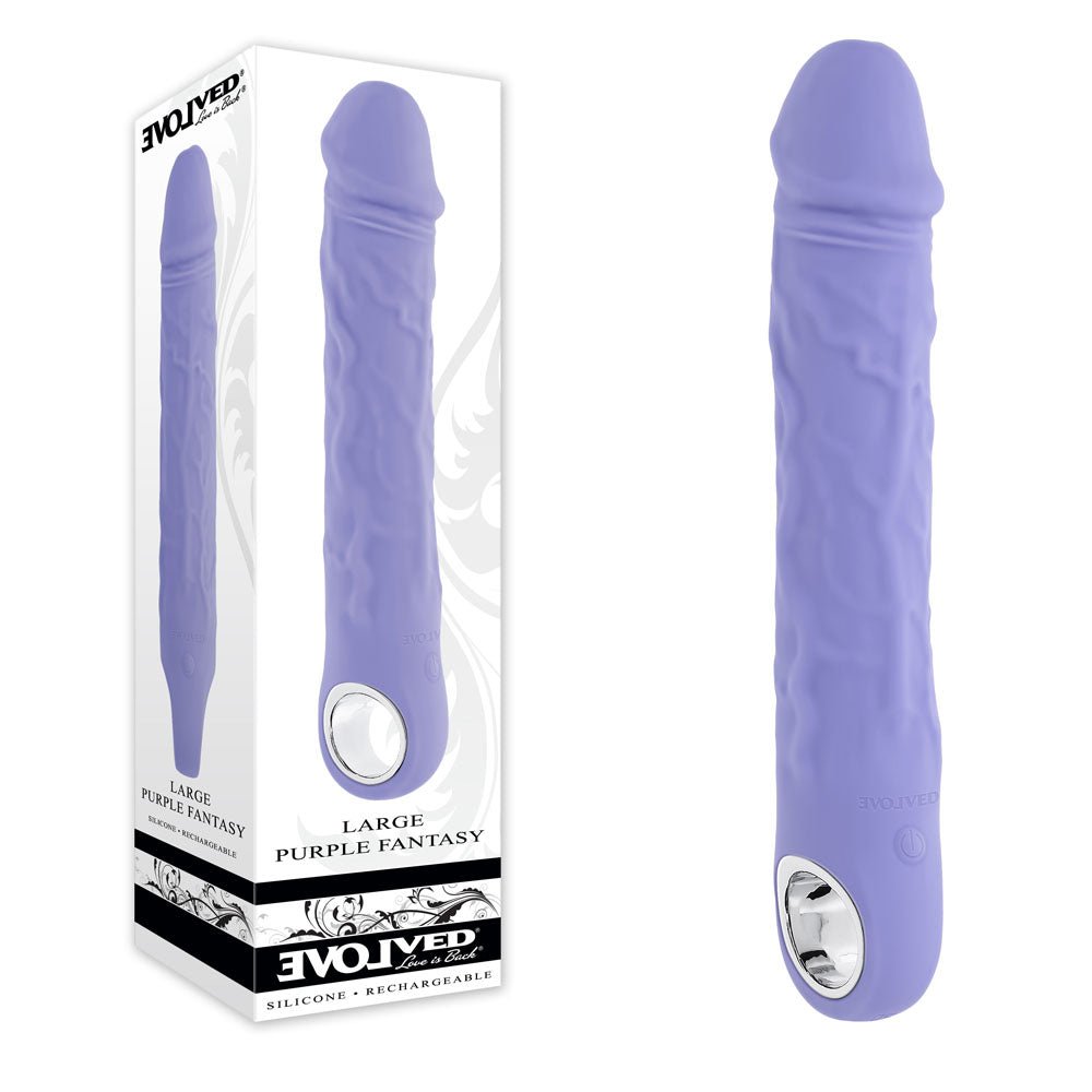 Evolved LARGE PURPLE FANTASY - Purple 21.8 cm USB Rechargeable Vibrator - VIBRATORS - Mr and Mrs D's