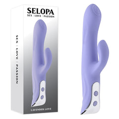 Evolved LAVENDER LOVE Rabbit Vibrator - Purple 23.3 cm USB Rechargeable - VIBRATORS - Mr and Mrs D's
