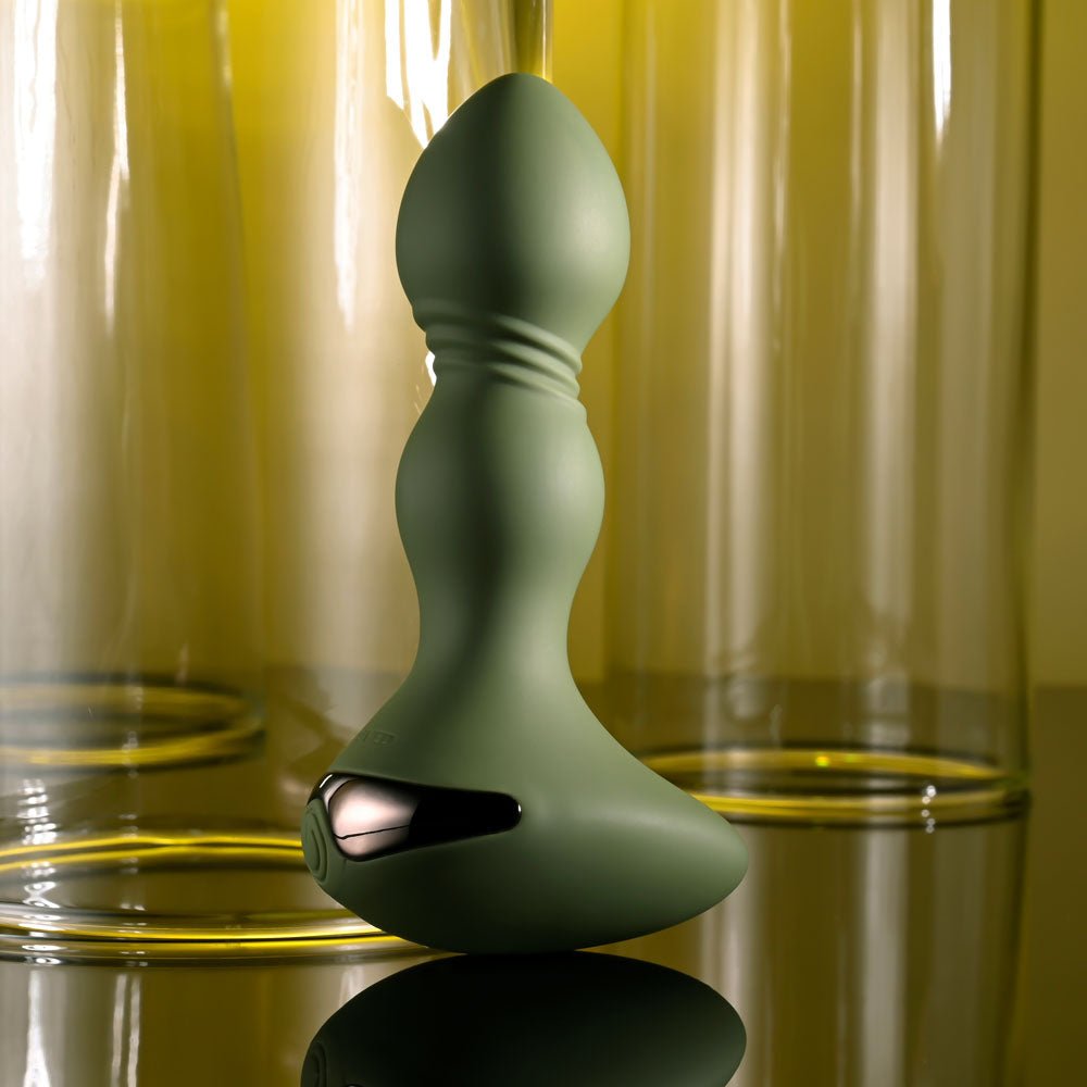 Evolved LIEUTENANT - Green 12.2 cm USB Rechargeable Vibrating Butt Plug - ANAL TOYS - Mr and Mrs D's