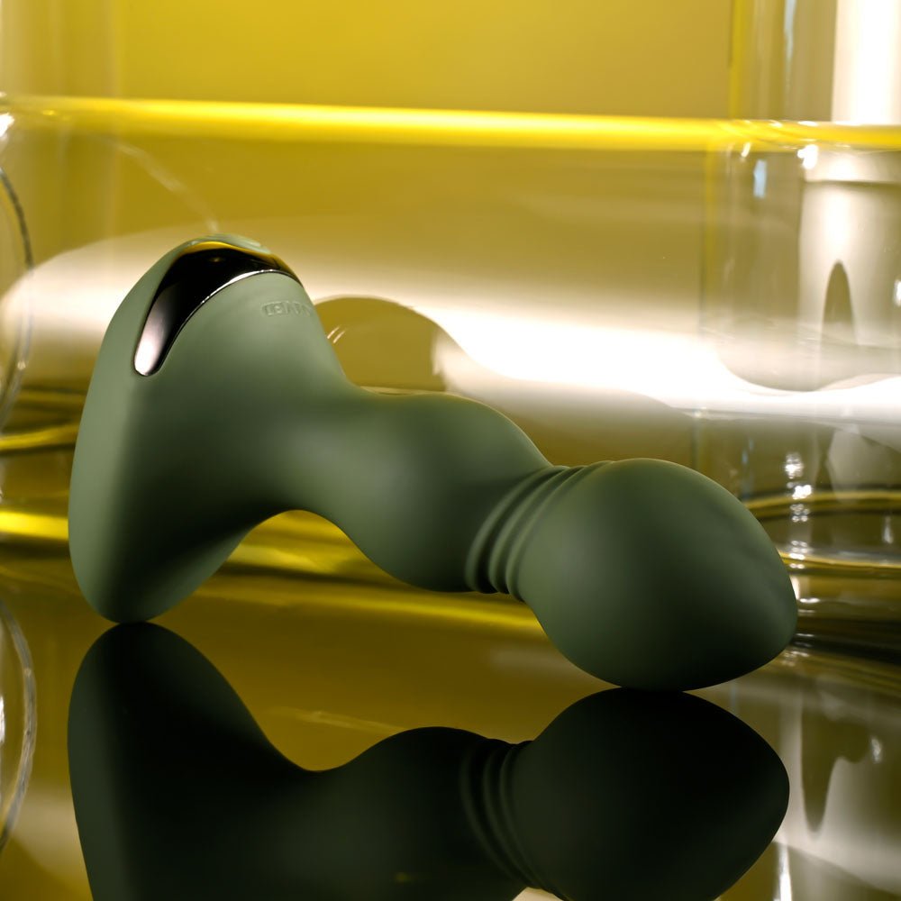 Evolved LIEUTENANT - Green 12.2 cm USB Rechargeable Vibrating Butt Plug - ANAL TOYS - Mr and Mrs D's