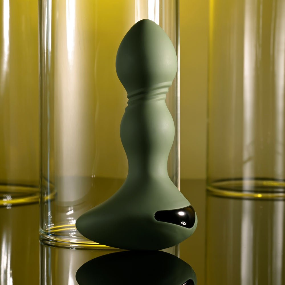 Evolved LIEUTENANT - Green 12.2 cm USB Rechargeable Vibrating Butt Plug - ANAL TOYS - Mr and Mrs D's