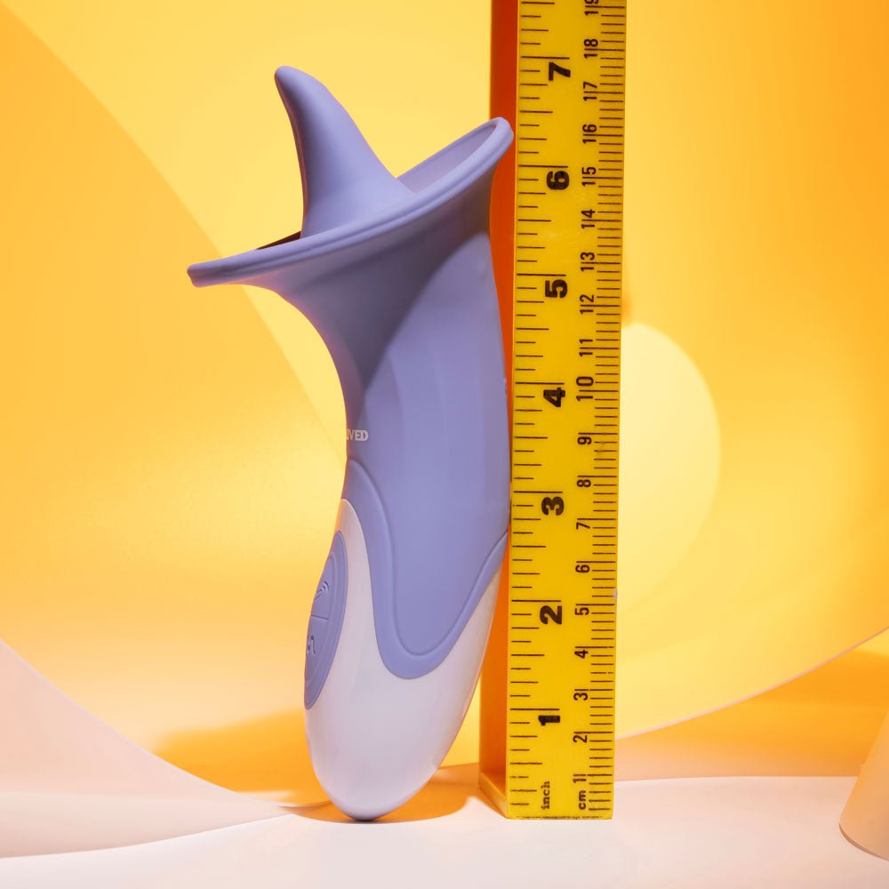 Evolved LIX & KISSES - Purple 18.7 cm USB Rechargeable Flicking Tongue Stimulator - STIMULATORS - Mr and Mrs D's