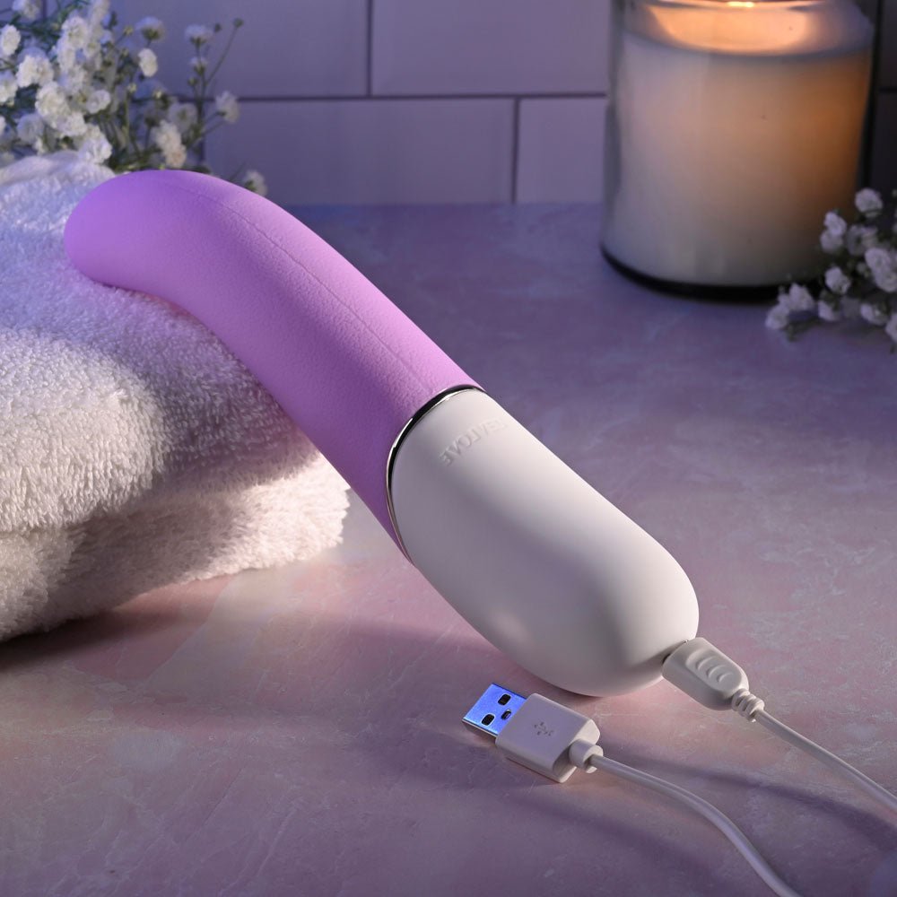 Evolved SLIP OF THE TONGUE - Purple 21.1 cm USB Rechargeable Flicking Tongue Vibrator - VIBRATORS - Mr and Mrs D's