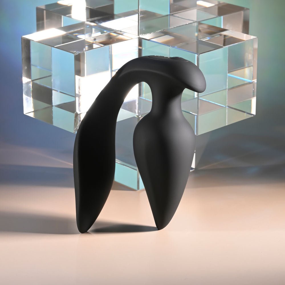 Evolved THE GENIE - Vibrating Butt Plug with Wireless Remote Black 11.2 cm USB Rechargeable - ANAL TOYS - Mr and Mrs D's