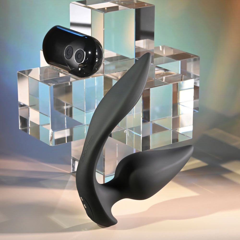 Evolved THE GENIE - Vibrating Butt Plug with Wireless Remote Black 11.2 cm USB Rechargeable - ANAL TOYS - Mr and Mrs D's