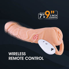 Extendor+ - Flesh 2 Inch Vibrating Penis Extender and Stroker - MASTURBATORS - Mr and Mrs D's
