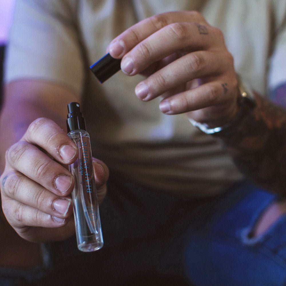 Eye Of Love Love In Bloom Blue Ember Pheromone Cologne - 10ml - Citrus & Cedar Scented Pheromone Cologne for Men to attract Women - 10 ml Spray - LOTIONS & LUBES - Mr and Mrs D's