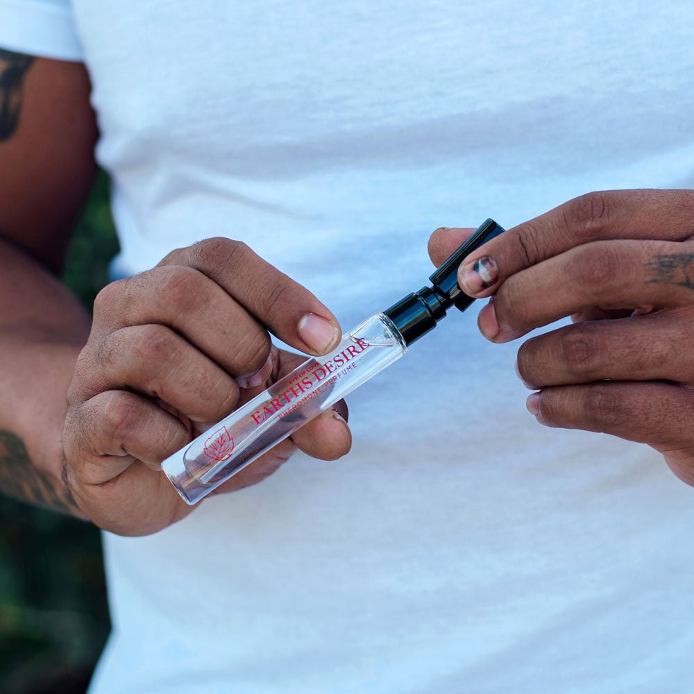 Eye Of Love Love In Bloom Earths Desire Pheromone Cologne - 10ml - Cypress & Bergamot Scented Pheromone Cologne for Men to attract Women - 10 ml Spray - LOTIONS & LUBES - Mr and Mrs D's