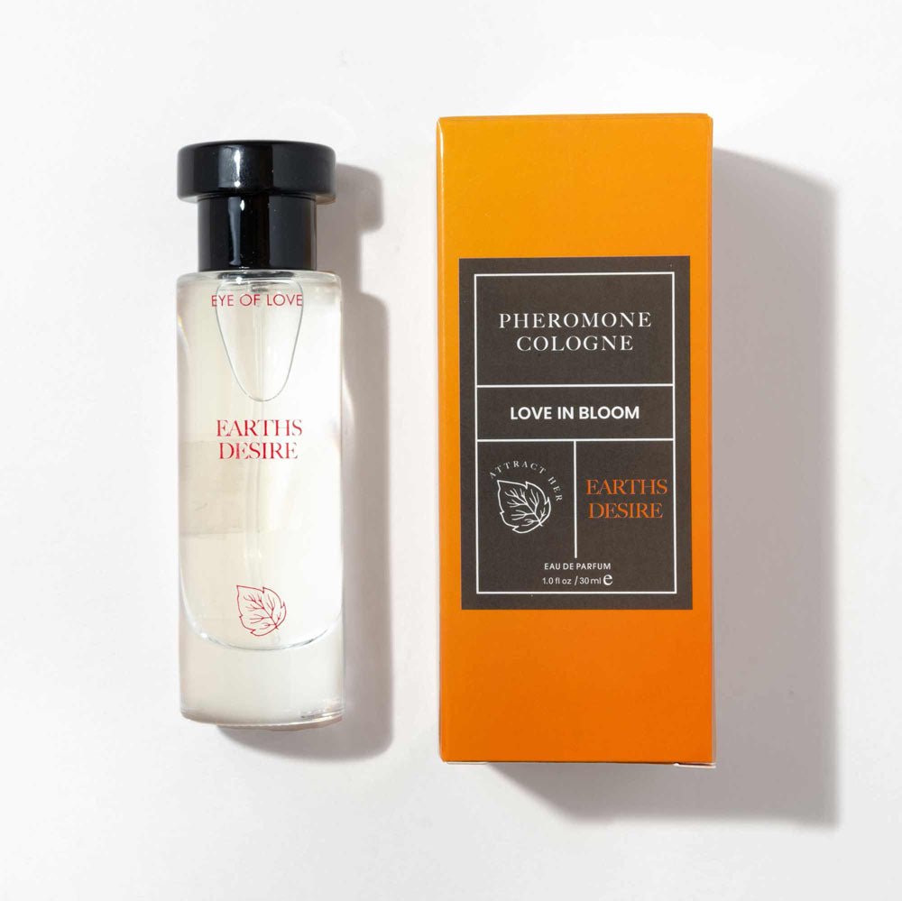 Eye Of Love Love In Bloom Earths Desire Pheromone Cologne - 30ml - Cypress & Bergamot Scented Pheromone Cologne for Men to attract Women - 30 ml Spray - Mr and Mrs D's
