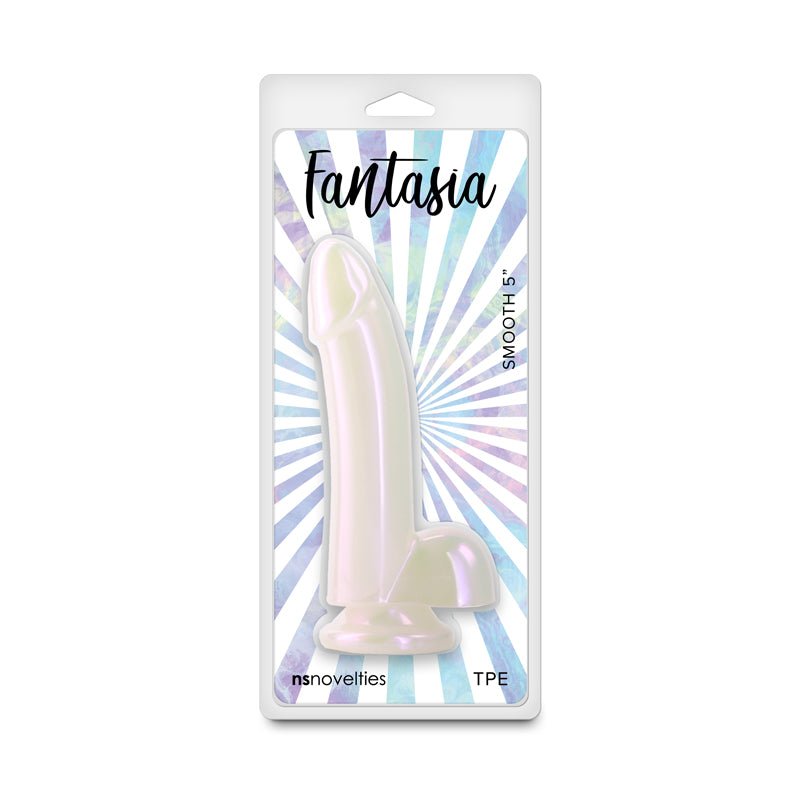 Fantasia - Smooth 5'' - Pearl - Pearlescent White 14.8 cm Dildo - DONGS - Mr and Mrs D's