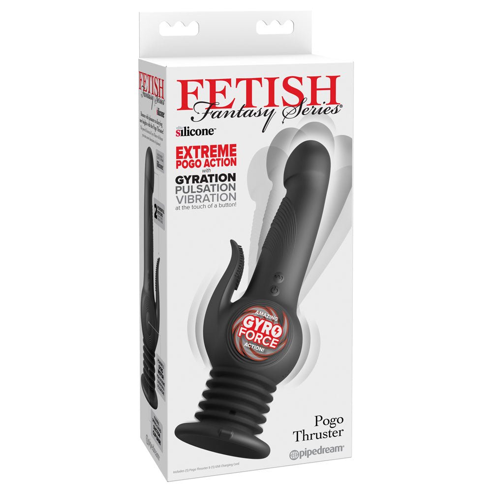 Fetish Fantasy Series Pogo Thruster Gyrating Rabbit Vibrator - 23.5 cm - VIBRATORS - Mr and Mrs D's