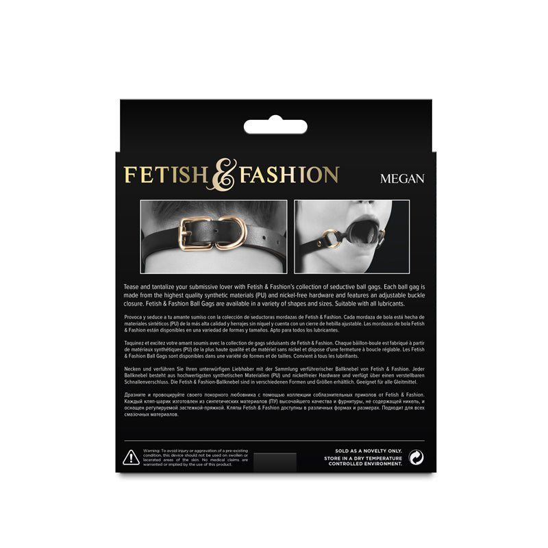 Fetish & Fashion - Megan - Black - Black Mouth Restraint - BONDAGE - TOYS - Mr and Mrs D's