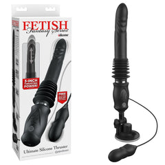 FFS Ultimate Silicone Thruster - Black Thrusting Vibrator - Mr and Mrs D's