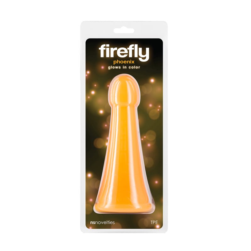 Firefly - Phoenix - Orange - Glow in Dark Orange 19.2 cm Dildo - DONGS - Mr and Mrs D's