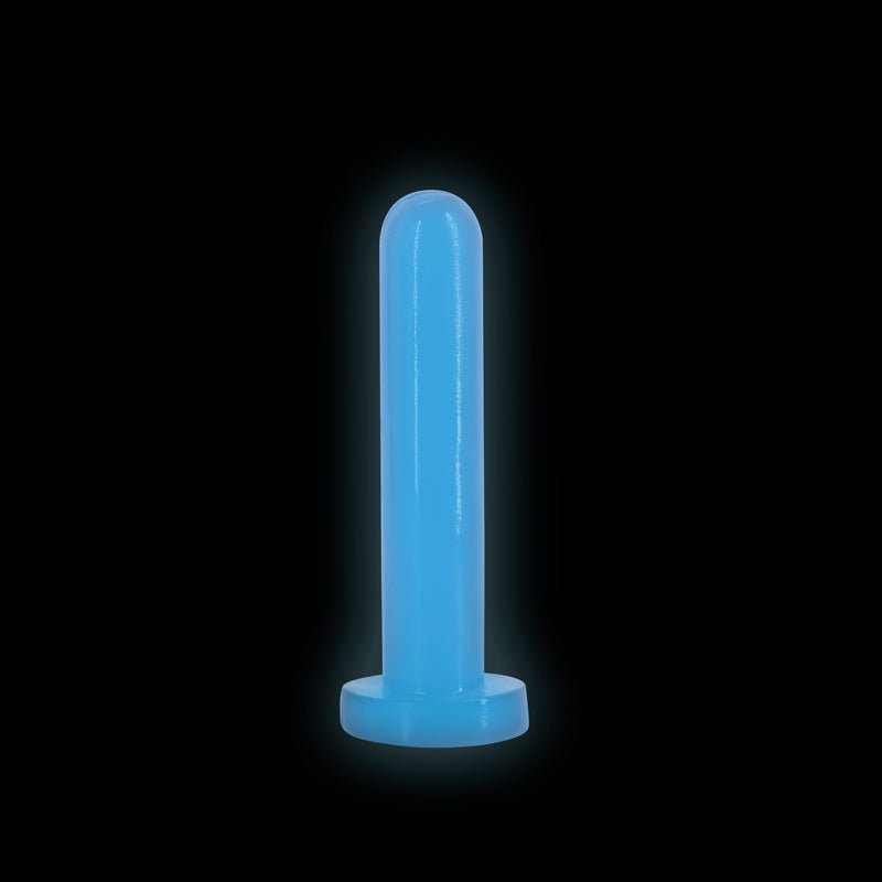 Firefly - Thrill - Blue - Small - Glow in Dark Blue 15.5 cm Small Dildo - DONGS - Mr and Mrs D's
