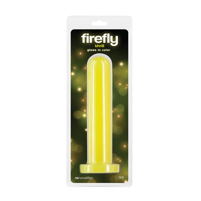 Firefly - Thrill - Yellow - Large - Glow in Dark Yellow 19.3 cm Large Dildo - DONGS - Mr and Mrs D's