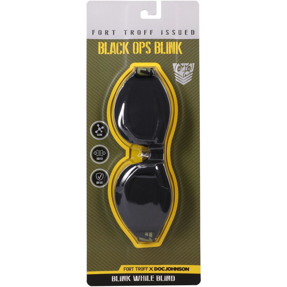 Fort Troff - Black Ops Blink - Black Eyemask Restraint - BONDAGE - TOYS - Mr and Mrs D's