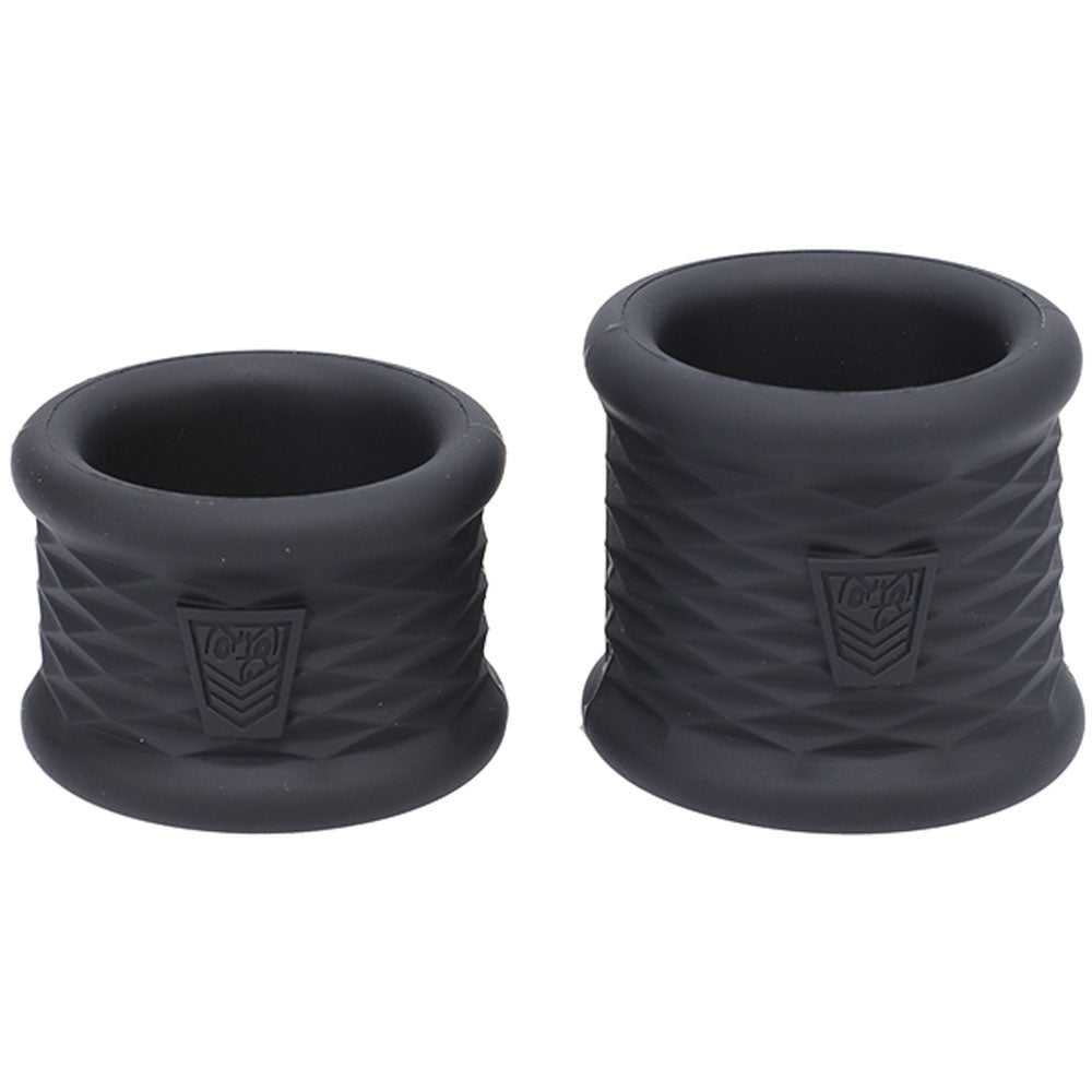 Fort Troff - Stretch Flex Trainers - Black Ball Stretchers - Set of 2 - COCK RINGS - Mr and Mrs D's