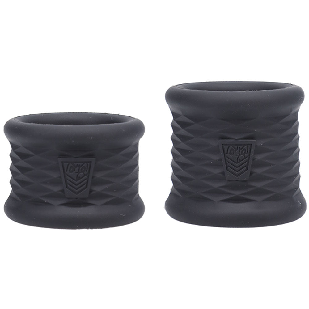 Fort Troff - Stretch Flex Trainers - Black Ball Stretchers - Set of 2 - COCK RINGS - Mr and Mrs D's