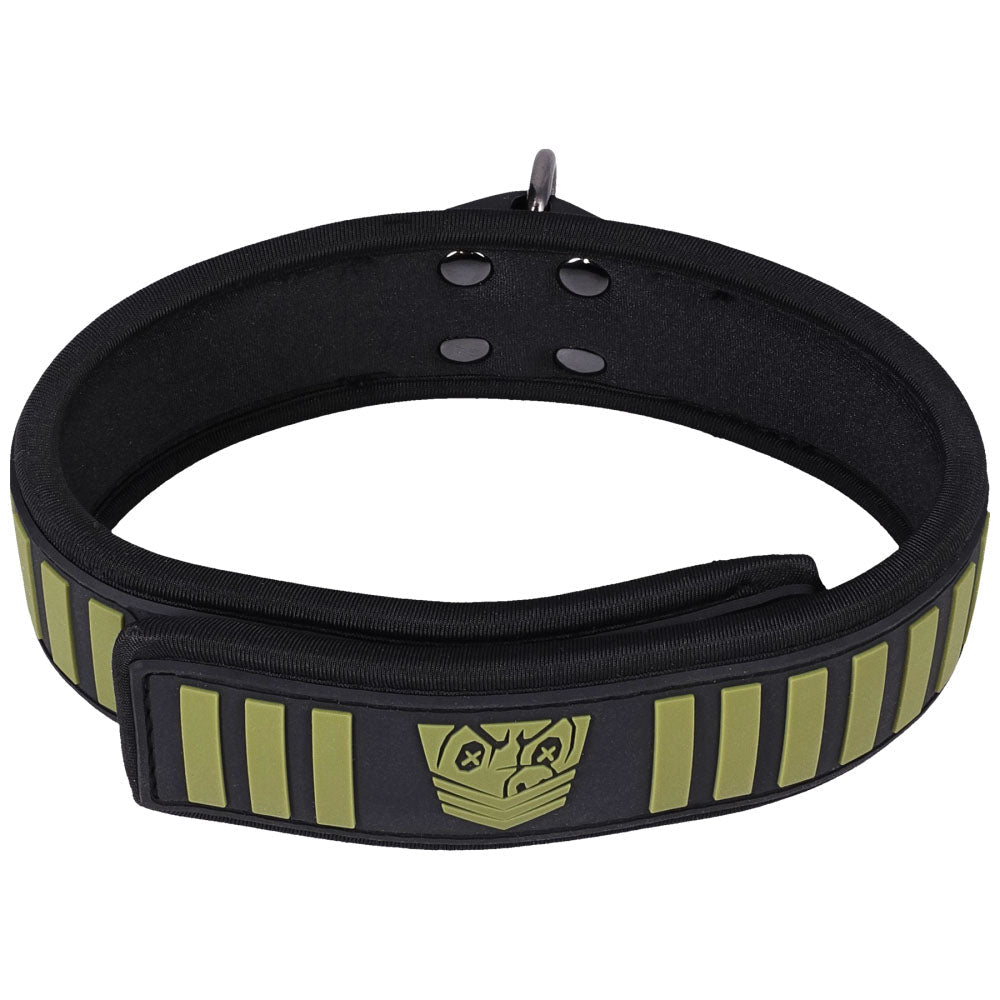 Fort Troff - Tactical Collar & Leash - Black/Green Restraint - BONDAGE - TOYS - Mr and Mrs D's