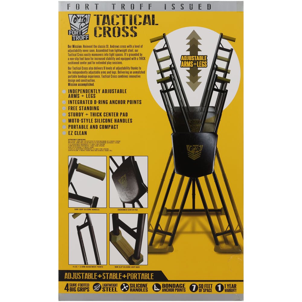 Fort Troff - Tactical Cross - Adjustable Cross Restraint - BONDAGE - TOYS - Mr and Mrs D's