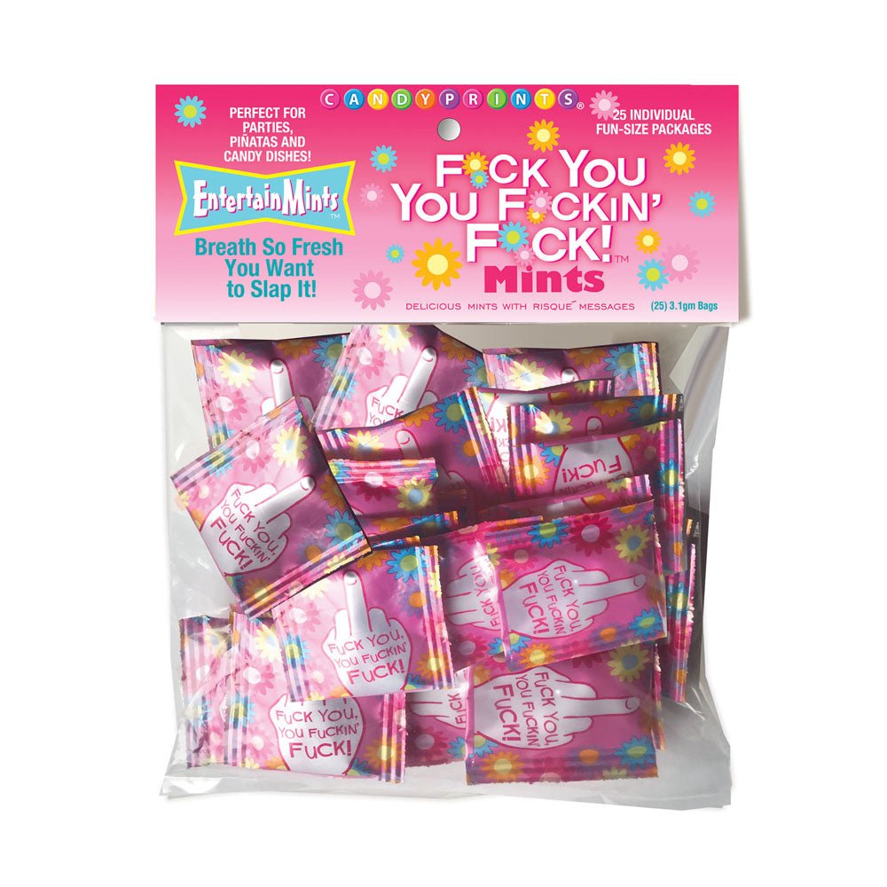 Fuck You, You Fuckin Fuck! Mints - Bag of 25 - Mr and Mrs D's