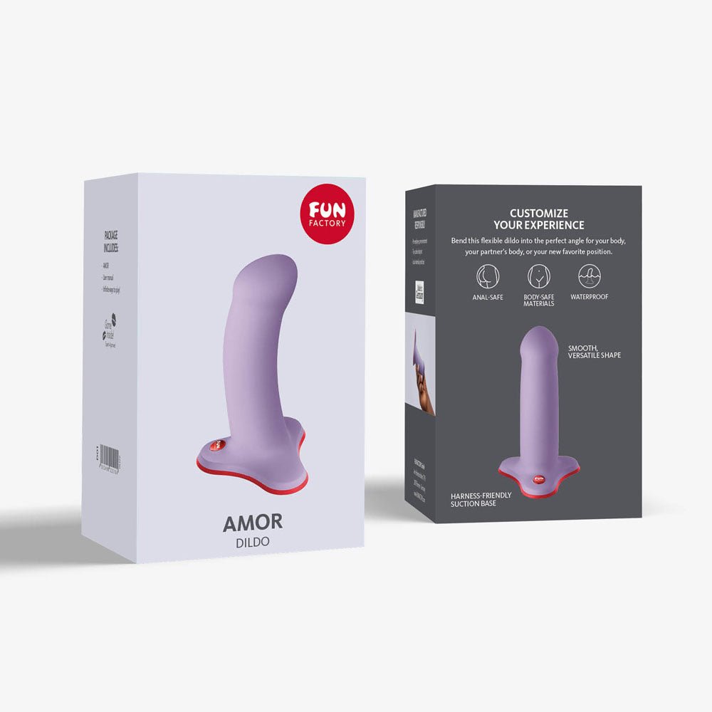 Fun Factory AMOR - Lavender 14.6 cm Dildo - Mr and Mrs D's