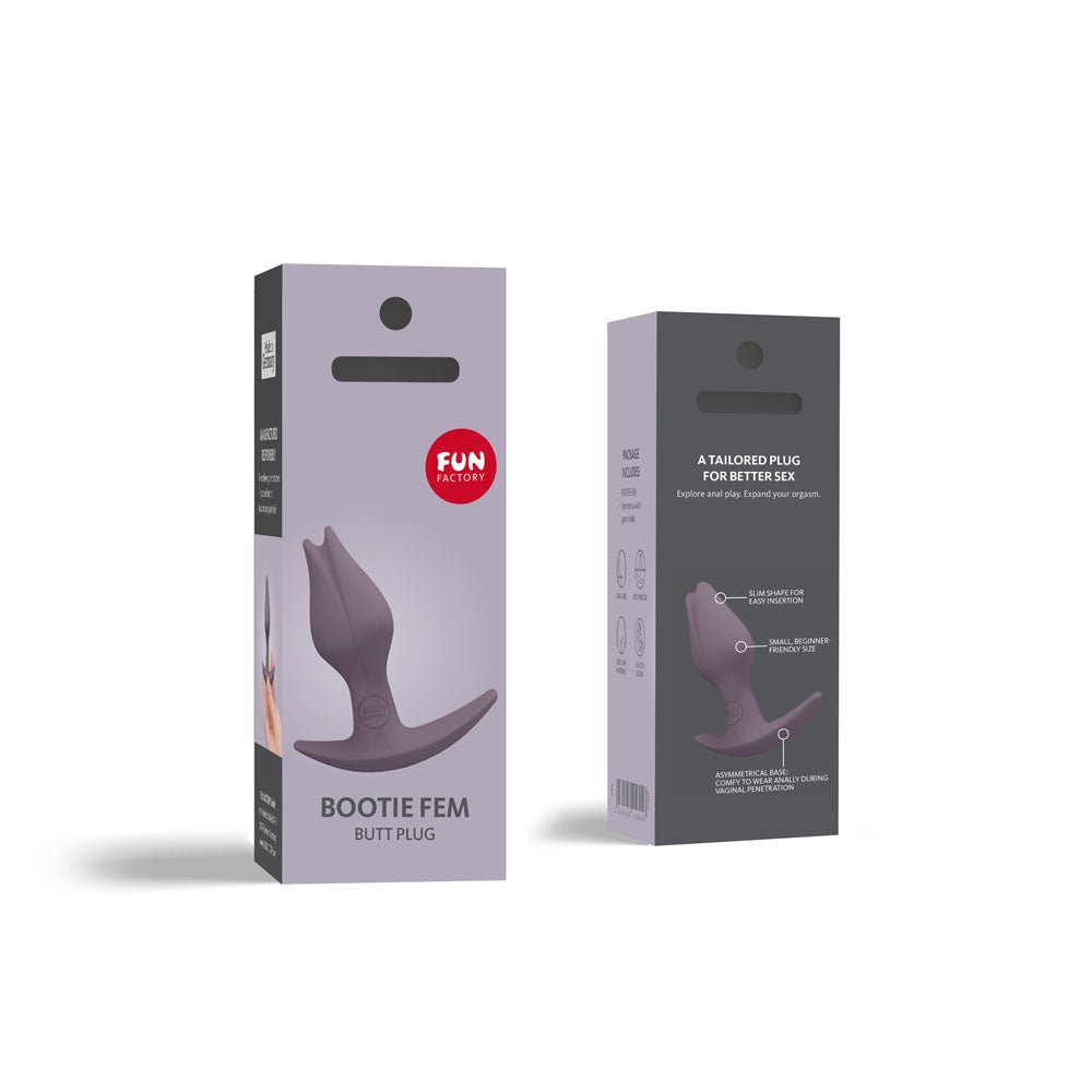 Fun Factory BOOTIE FEM dark taupe - Dark Taupe 8.5 cm Butt Plug for Women - ANAL TOYS - PREMIUM - Mr and Mrs D's