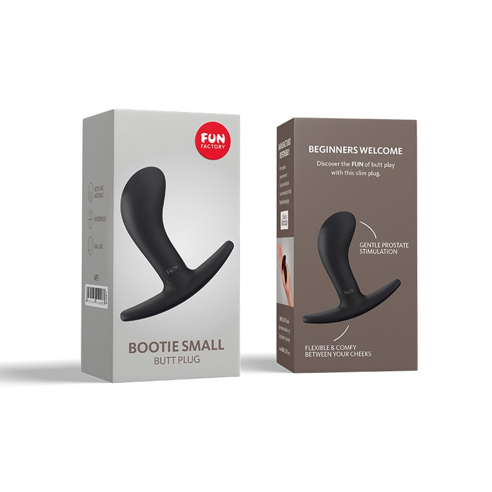 Fun Factory BOOTIE S black - Black 7.6 cm Small Butt Plug - Mr and Mrs D's