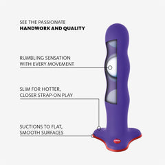 Fun Factory BOUNCER - Flashy Purple 18.5 cm Dildo - Mr and Mrs D's
