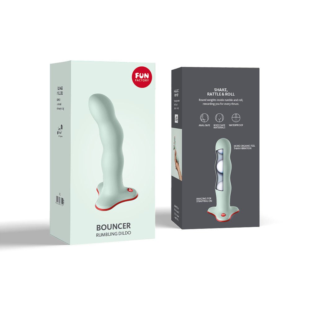 Fun Factory BOUNCER sage green - Sage Green 18.5 cm Dildo - Mr and Mrs D's