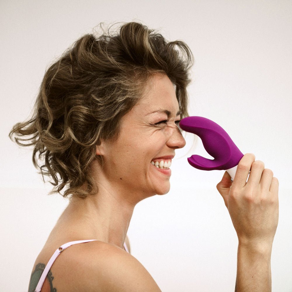 Fun Factory MISS BI grape - Grape 17 cm USB Rechargeable Rabbit Vibrator - Mr and Mrs D's