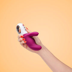 Fun Factory MISS BI grape - Grape 17 cm USB Rechargeable Rabbit Vibrator - Mr and Mrs D's
