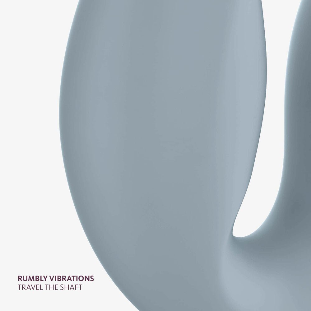 Fun Factory SHARE VIBE PRO cool grey - Grey USB Rechargeable Strapless Strap - On - Mr and Mrs D's