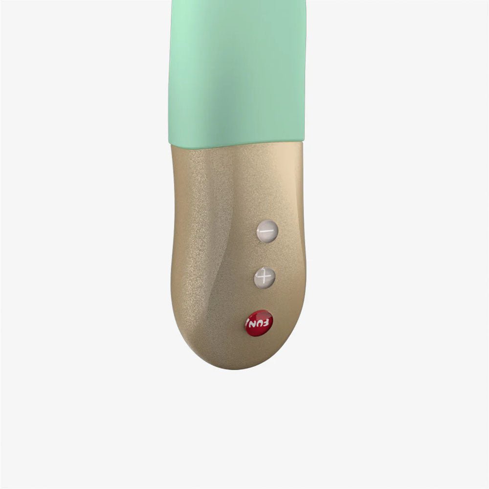 Fun Factory SUNDAZE pistachio - Pistachio Green 17.5 cm USB Rechargeable Thrusting Vibrator - Mr and Mrs D's