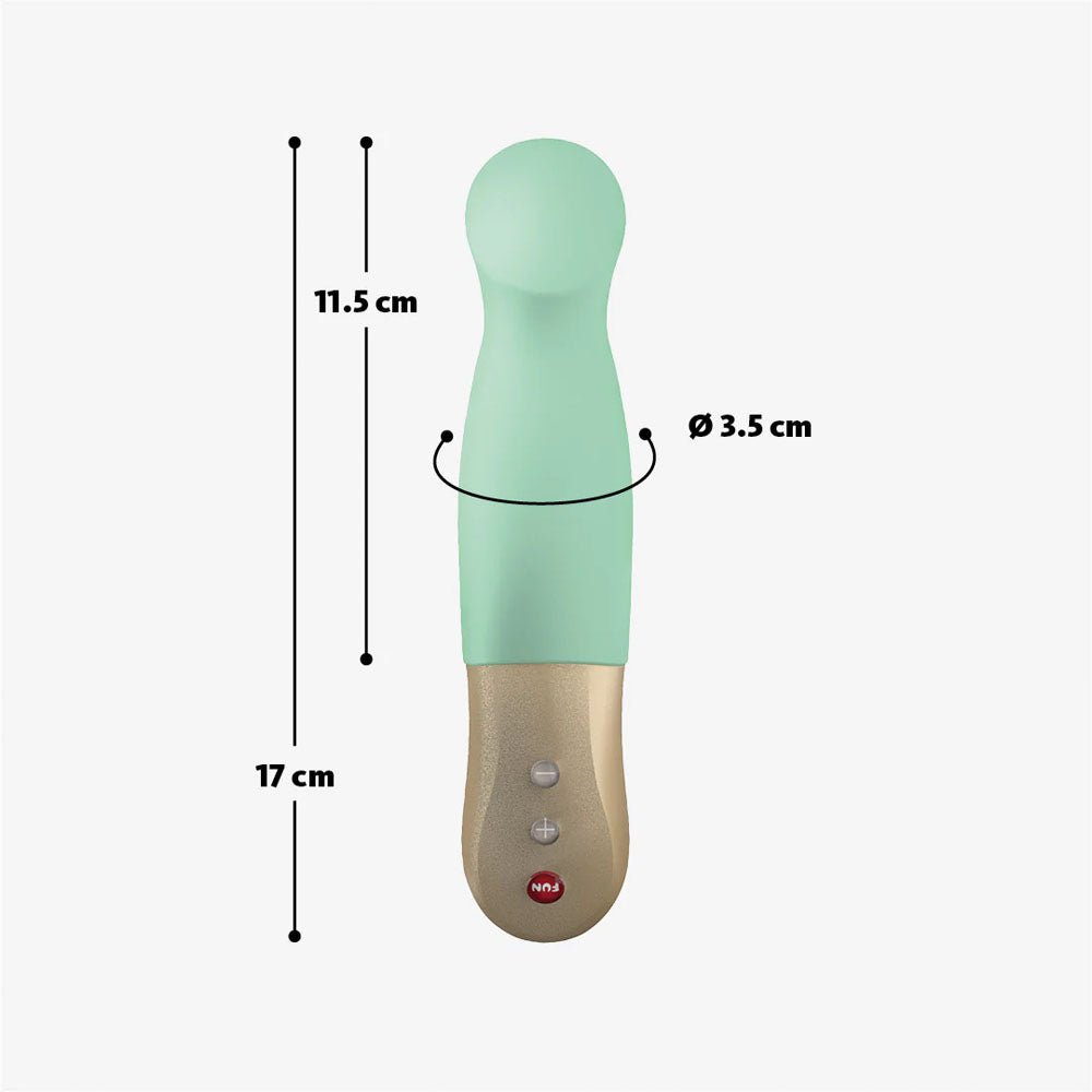 Fun Factory SUNDAZE pistachio - Pistachio Green 17.5 cm USB Rechargeable Thrusting Vibrator - Mr and Mrs D's
