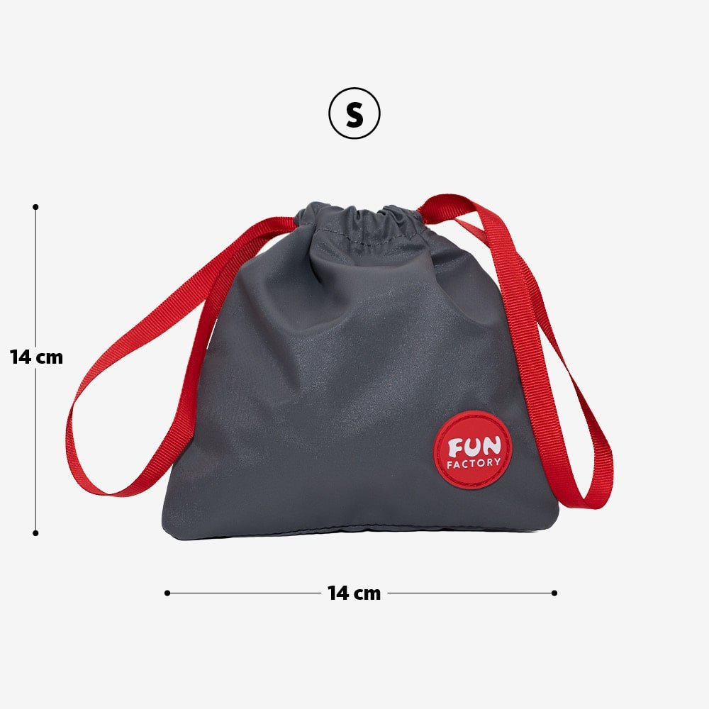 Fun Factory TOYBAG S grey - Grey Discreet Storage Bag - Small - Mr and Mrs D's