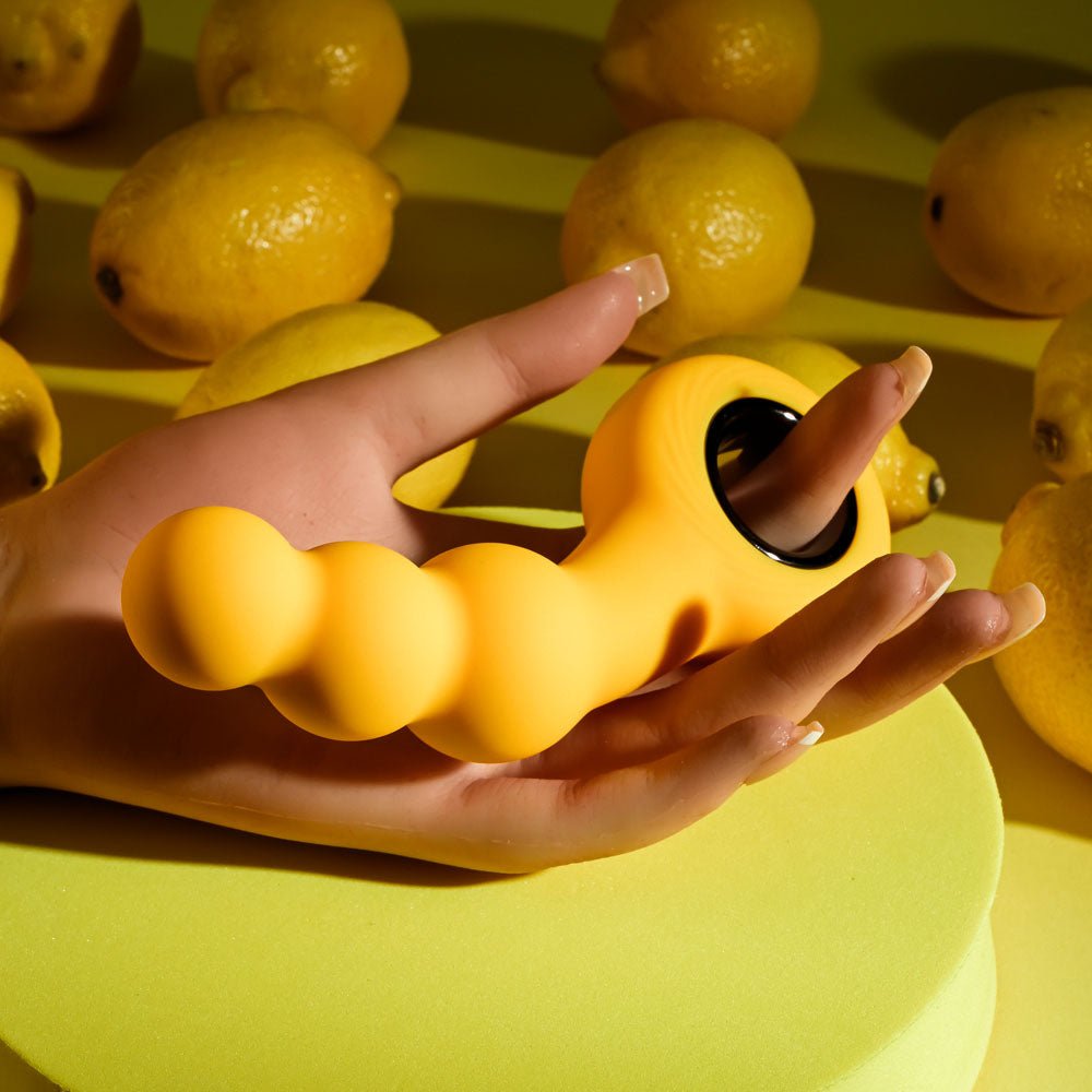 Gender X BUMBLE - Yellow 14.9 cm USB Rechargeable Butt Plug - ANAL TOYS - Mr and Mrs D's
