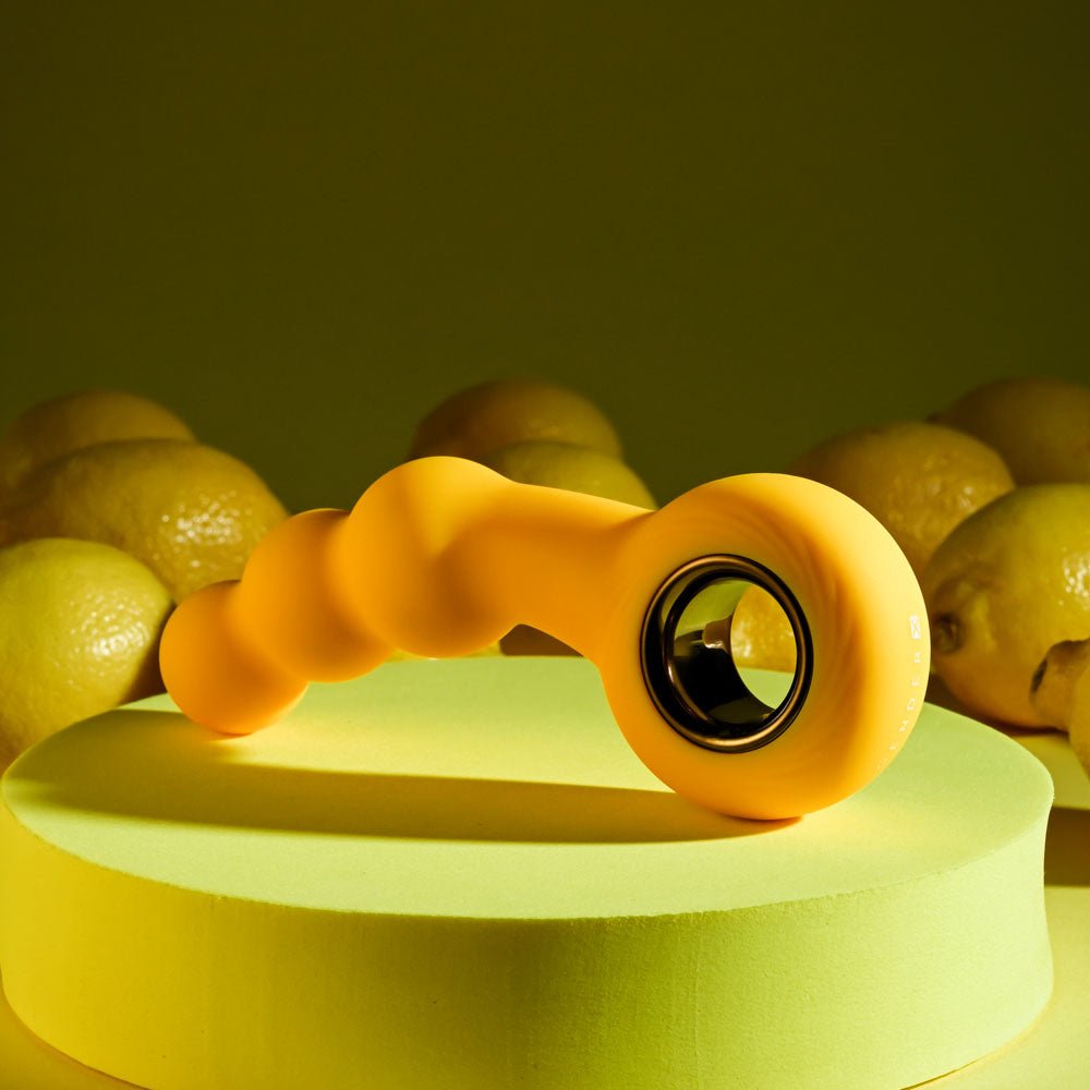 Gender X BUMBLE - Yellow 14.9 cm USB Rechargeable Butt Plug - ANAL TOYS - Mr and Mrs D's
