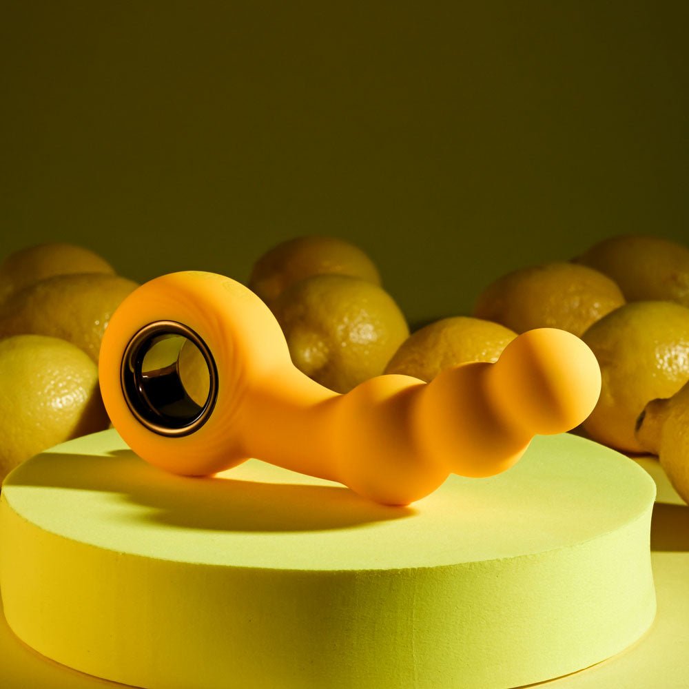 Gender X BUMBLE - Yellow 14.9 cm USB Rechargeable Butt Plug - ANAL TOYS - Mr and Mrs D's