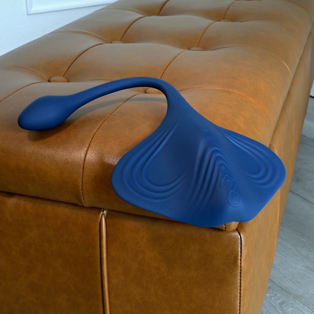 Gender X DAILY GRIND - Blue USB Rechargeable Grinding Pad with Anal Plug - Mr and Mrs D's